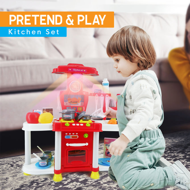 Pretend Light and Sound Kitchen Playset for Kids