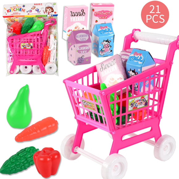 7705-5 Vegetable Shopping Push Cart