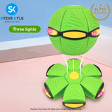 Magic UFO Flying Ball Throw Disc Ball with LED Light For Outdoor Kid's Sports Ball