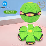 Magic UFO Flying Ball Throw Disc Ball with LED Light For Outdoor Kid's Sports Ball