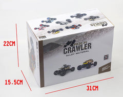 6141 Four Wheel Climbing Rock Crawler Monster Car 1:16 High Speed Remote Control Trunk Toy Combo with Spare 2000MAh/4.8V Rechargeable Battery and Charger