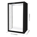 PULUZ PU5210 200cm Studio Box 6 Light Strip Bars 240W 5500K White Light Photo Lighting Shooting Tent Kit for Clothes / Adult Model Portrait.