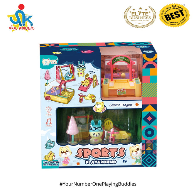 Multi-functional Pretend Play Light and Sound Sports Playground Toys Set for Kids