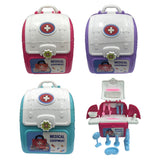 Mini Pretend Playset Medical Equipment Set Backpack Toys For Children