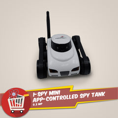 I-Spy Tank Toy 777-270 Shoot Robot Remote Control Mini Tanks Car with FPV 0.3MP Camera Support WiFi IOS and Android Phone
