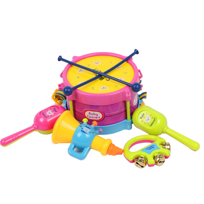 5pcs/set Musical Instrument Kids Music Toys Roll Drum Musical Instruments Toy for Children