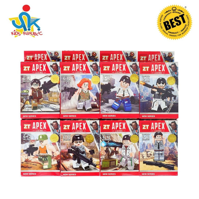 8 in 1 Heroes Assembles Mini Blocks Collectible Character Toys Gift Set for Kids