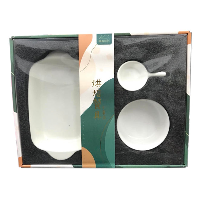 Nordic Ceramic 4 in 1 Bowls and Dishes Tableware Gift Set for Kitchen Utensils