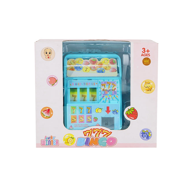 Educational Lucky Slot Mini Gashapon and Lottery Machine Toy Set for Boy and Girl