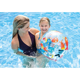 INTEX Lively Print Transparent Beach Balls 51 Inch for Kids