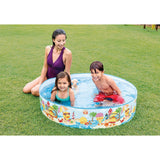 Intex Deep Sea Blue Coral Reef Snap Set Kiddie Big Swimming Pool