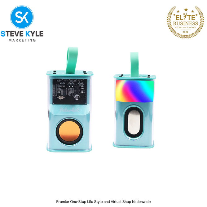 5W Speaker Battle Armour Wireless Bluetooth Splash Proof Speaker With Led Light