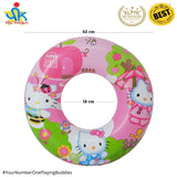 18 inches Adorable Cartoon Character Swim Ring Floater for Children Outdoor Swimming