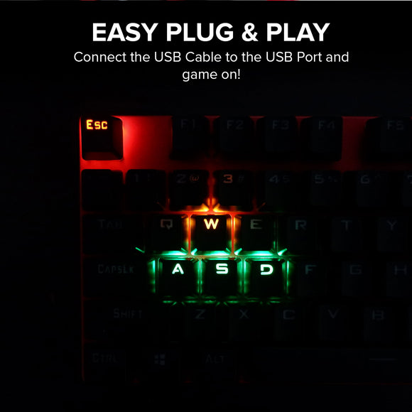 JK-919 Pro Gaming Mechanical RGB Light-up Keyboard