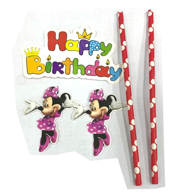 Cute Character Happy Birthday Cake Topper  Party Decoration Cake Topper