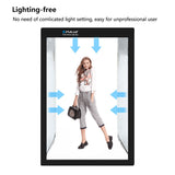 PULUZ PU5210 200cm Studio Box 6 Light Strip Bars 240W 5500K White Light Photo Lighting Shooting Tent Kit for Clothes / Adult Model Portrait.