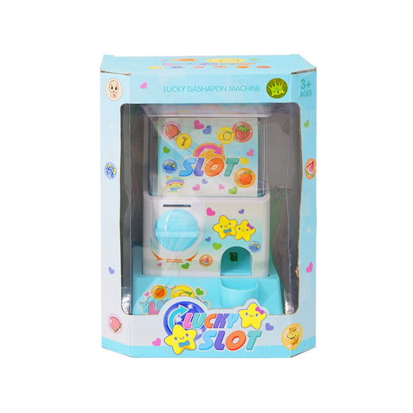 Educational Lucky Slot Mini Gashapon and Lottery Machine Toy Set for Boy and Girl