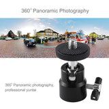 PULUZ PU412 1/4 inch Screw Metal Tripod Ball Head Adapter with Lock