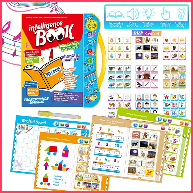 Kids Intelligence Study E-Book Education Touch Reading Sound English learning Books for Kids
