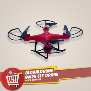 Global Drone GW26 Voice Control HD Camera 21 Minutes Flying Time WiFi FPV Altitude Hold Headless Mode Quadcopter Drone