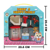 Pretend Play Doll House Furniture Accessories Manxs Happy Family Toys Best gift for Kids