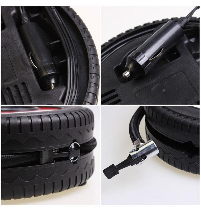 Portable 260 PSI Wheel Design Air Compressor 12V DC Auto Inflator