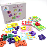Wooden Digital Flash Cards with box (Alphabet and Numbers)