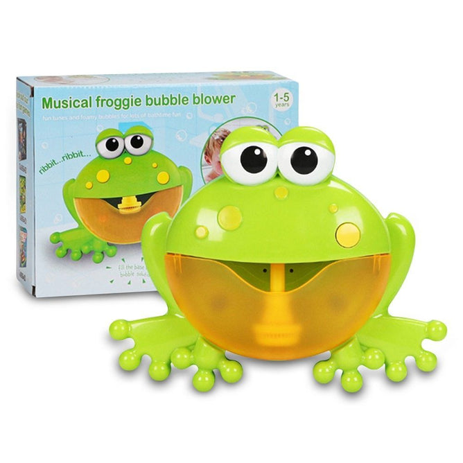 Froggie Bubble Blower Newborns Baby Bath Bubble Machine