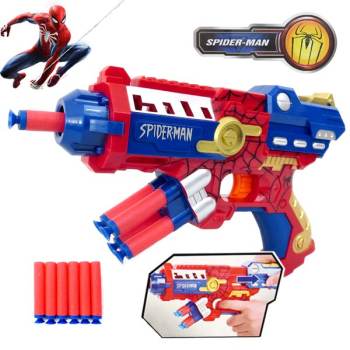Super Hero Soft Bullet Blaster Nerf Gun Toy (Gift for Christmas)
