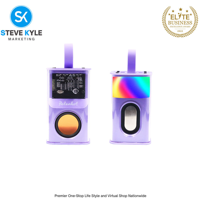 5W Speaker Battle Armour Wireless Bluetooth Splash Proof Speaker With Led Light