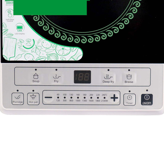 Xtreme XH-IC2100 Induction Cooker Kitchen Appliances with 8 Stage Power Setting for Convenient Cooking