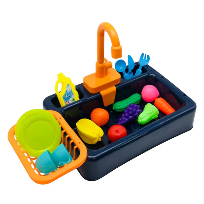 Pretend Kitchen Sink Simulation Electric Circulation Pumping for Kids