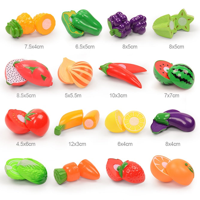 Simulation Fruit Vegetable Model Children Creative Fruit Cutting Best Gift toy for kids