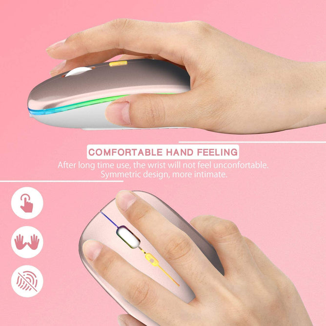 Wireless RGB Optical Slim Computer Mouse