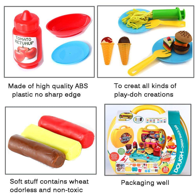 Dough Cinema Snack Bar Suitcase Playset