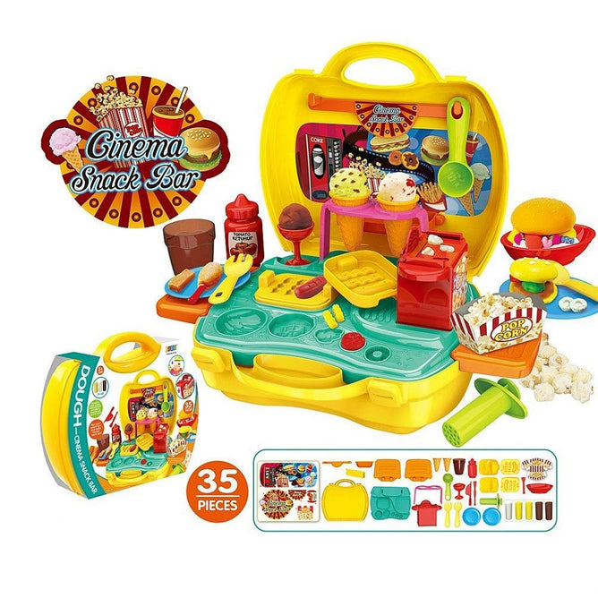 Dough Cinema Snack Bar Suitcase Playset
