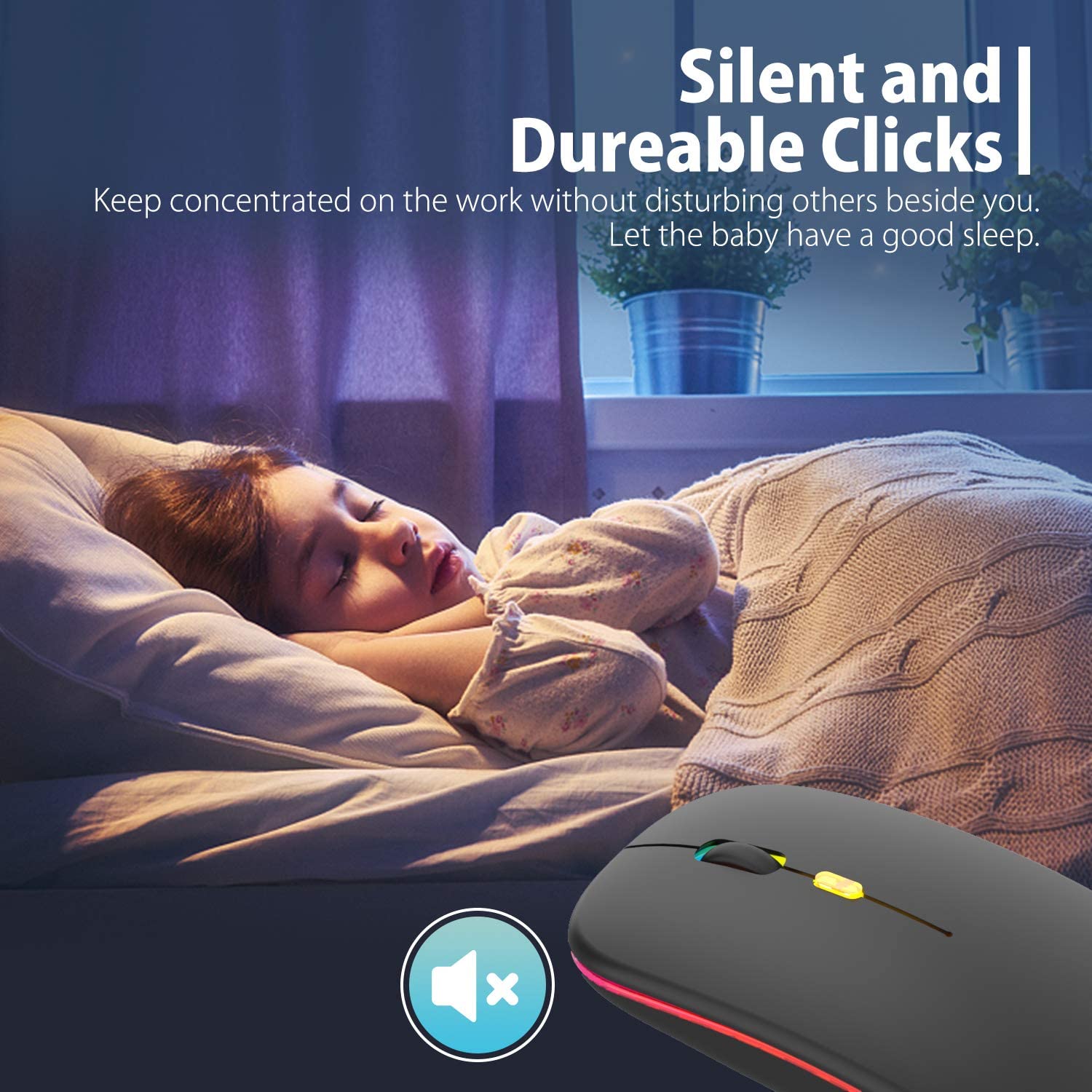 Kyle Computer Mouse Wireless RGB Optical Slim Computer Mouse – Steve Kyle Marketing