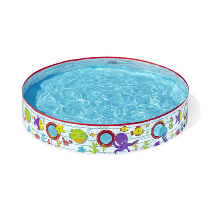 Bestway Fill 'N Fun Paddling Sea Creatures Design Pool for Outdoor Kiddie Swimming Pool