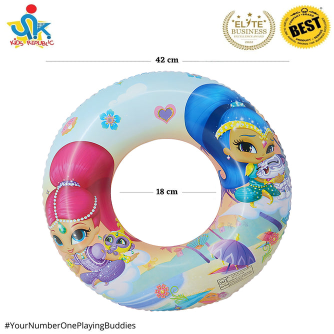 18 inches Adorable Cartoon Character Swim Ring Floater for Children Outdoor Swimming