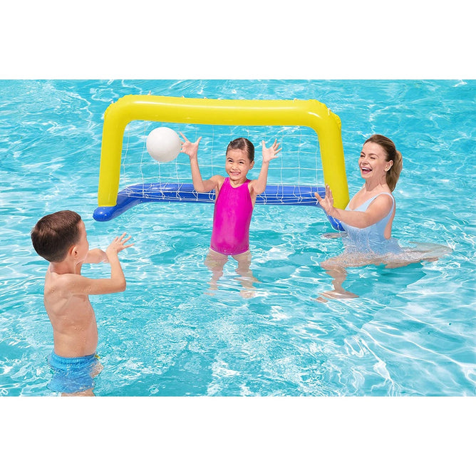 Bestway Inflatable Water Polo Volleyball Net Swimming Set Pool for Outdoor Fun Activities