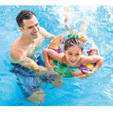 Intex Inflatable 24 Inches Lively Print Swim Ring Floater Kids Outdoor Fun