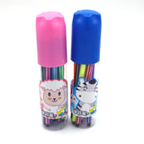 12 Color Marker Pens with Bottle Case For Artistic Kids Coloring (Random Color)
