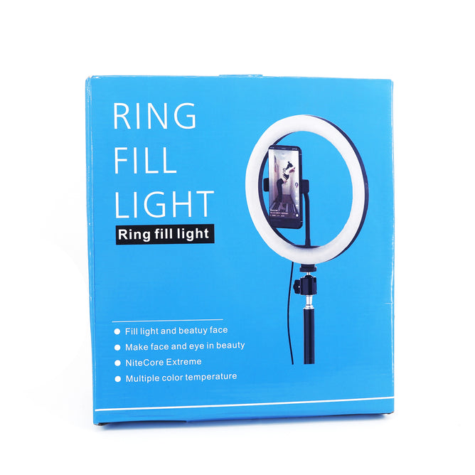 26 CM Professional Ring Light with Tripod Cold Shoe and Phone Holder