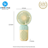 Handheld Mini Fan Outdoor Travel Portable Fan USB Rechargeable Fan Student Pocket Fan