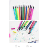 12 Color Marker Pens with Bottle Case For Artistic Kids Coloring (Random Color)