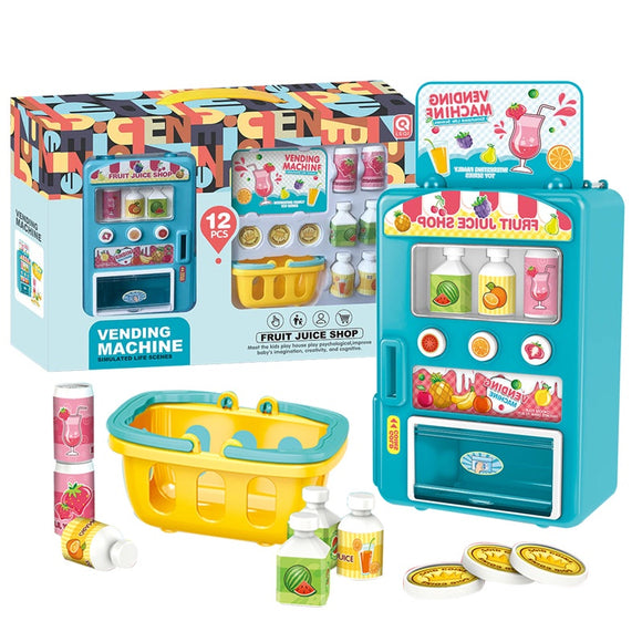 Pretend Play Children's Self-service Simulated Vending Machine Drinks Vending Machine Toys Best Gift