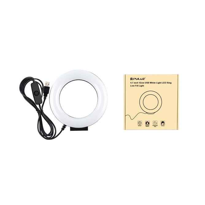 PULUZ PU505B 4.7 inch 12cm Curved Surface Ring Light