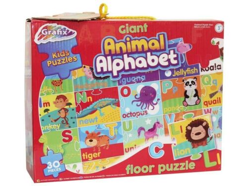 Giant Number and Animal Alphabet Activity Kids Floor Puzzle