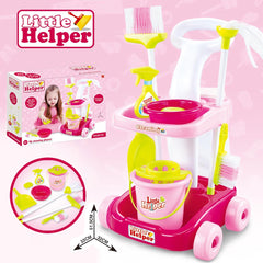 Pretend Play Little Helper House Cleaning Trolley Set Toy best gift for kids