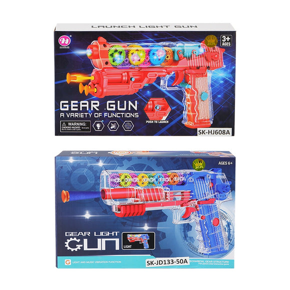 Infrared Gear Gun With Light And Sound Blaster Toys Best Gift for Kids